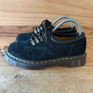 Dr Martens 8053 Womens Size 38 Suede Lace Up Derby Oxford Shoes Black